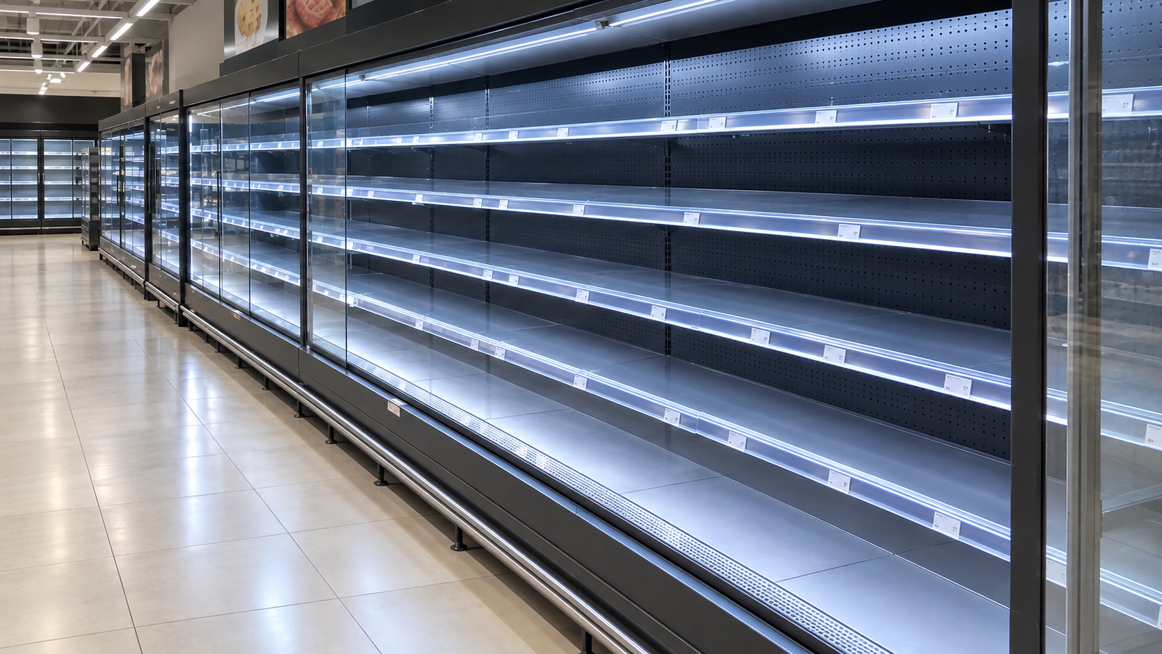 Banchi frigo svuotati in un supermercato francese dopo l'attacco hacker che ha portato la temperatura dei refrigeratori a 50 gradi